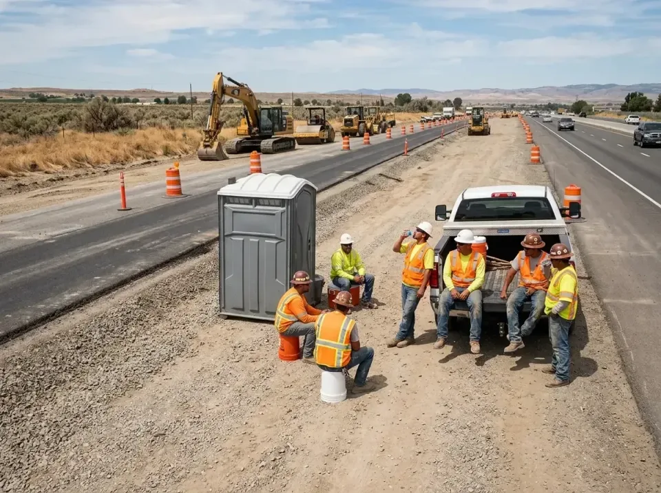 highway-road-construction-crew-007 — frequently asked questions, Porta Potty and Restroom Rentals in Golden Valley, AZ